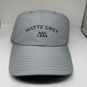 Matte Grey MG Arch Opal Gray Unisex One Size Baseball Cap NWT Strapback Hat